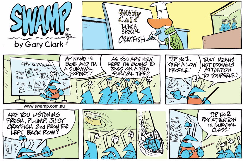 Swamp Cartoon - Bob Crayfish SurvivalNovember 12, 2023
